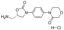 (S) - структура 4 (4 (5 (Aminomethyl) - 2-oxooxazolidin-3-yl) фениловая) morpholin-3-one.HCl