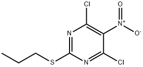 Структура 4,6-DICHLORO-5-NITRO-2-PROPYLTHIOPYRIMIDINE