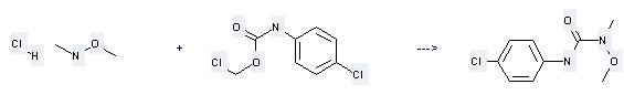 Монолинуронможетбытьподготовленон, О-этанн-оксиамином; хлоргидратскарбаматомН-члорометхыл(4-члорофеныл).