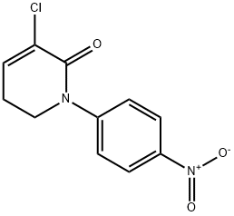 3-Chloro-1- (4-nitrophenyl) - 5,6-dihydropyridin-2 (1H) - одна структура