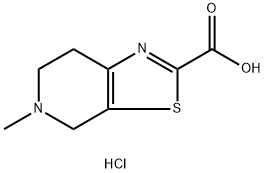 структура хлоргидрата 5-Methyl-4,5,6,7-tetrahydrothiazolo [5,4-c] pyridine-2-carboxylic кисловочная