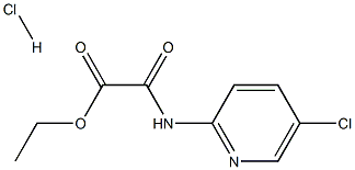 Этиловая структура хлоргидрата 2 ((5-chloropyridin-2-yl) амино) - 2-oxoacetate