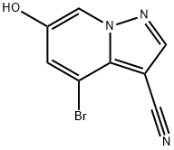 структура 4-bromo-6-hydroxypyrazolo [1,5-a] pyridine-3-carbonitrile