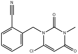 [(6-Chloro-3,4-dihydro-3-Methyl-2,4-dioxo-1 (2h) - pyriMidinyl) метиловая] benzonitrile структура 2