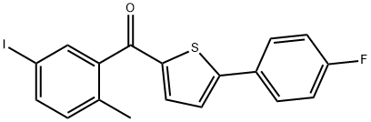 (5 (4-Fluorophenyl) thiophen-2-yl) (5-iodo-2-Methylphenyl) структура Methanone