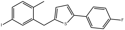 2 (4-Fluorophenyl) - [(5-iodo-2-methylphenyl) структура метилового] тиофена 5