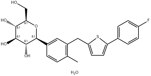 Структура heMihydrate Canagliflozin