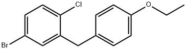 структура 5-bromo-2-chloro-4'-ethoxydiphenylmethane