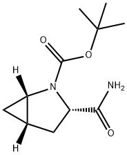 (1S, 3S, 5S) - 3 (Aminocarbonyl) - структура эстера 2-azabicyclo [3.1.0] hexane-2-carboxylic кисловочная tert-бутиловая